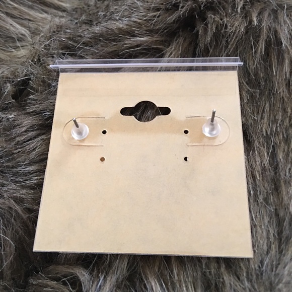 Vintage gray enamel swirl silver tone earrings - Picture 4 of 4